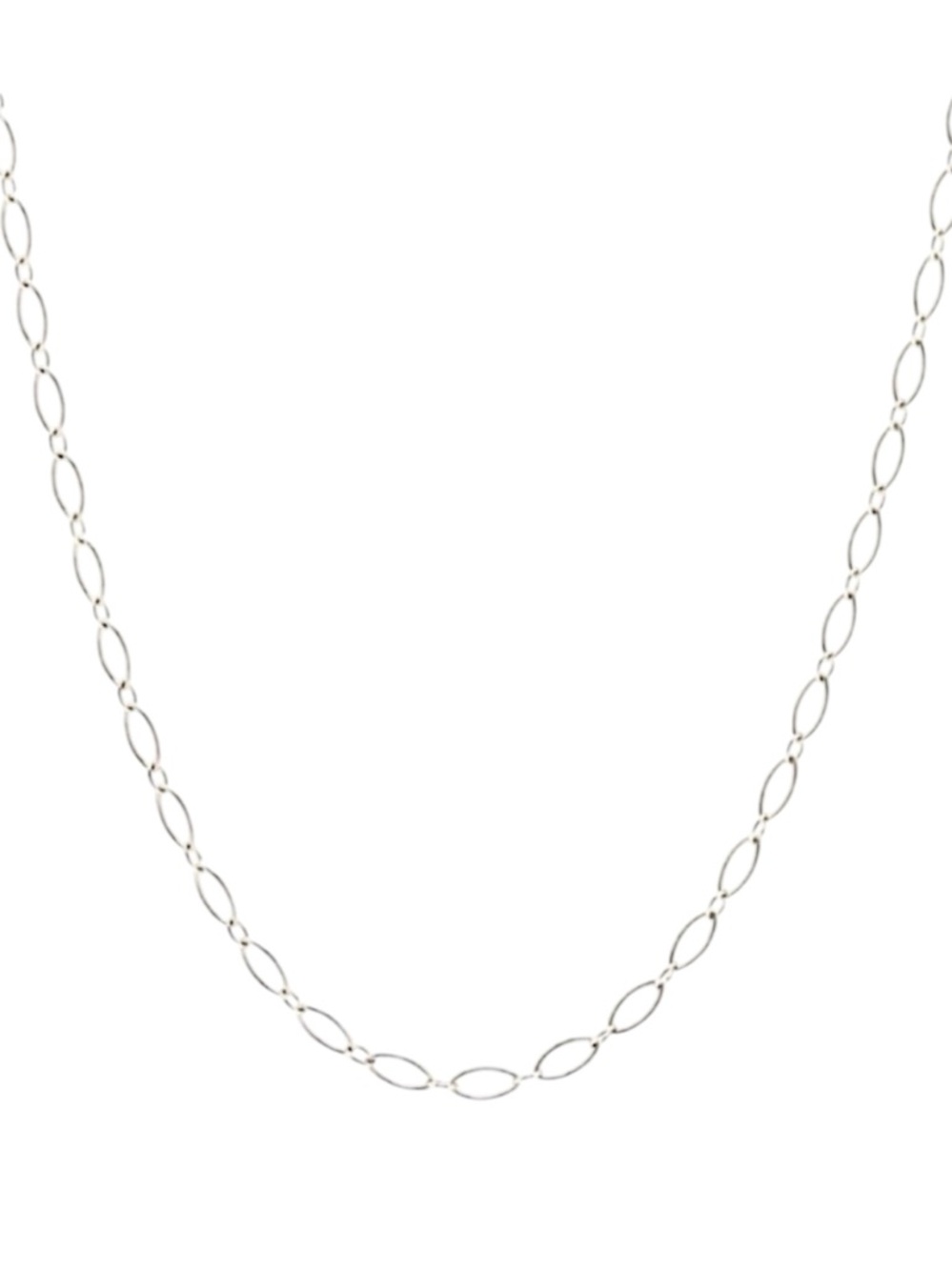 Tiffany silver 24” oval link necklace